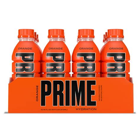 Prime Hydration With Bcaa Blend For Muscle Recovery Orange 12 Drinks