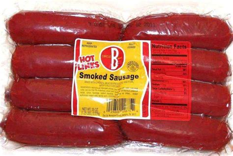 Circle B Hot Smoked Sausage Links Oz Count Walmart Com