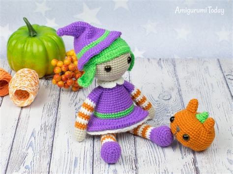 Halloween witch amigurumi pattern | Halloween crochet, Crochet patterns ...