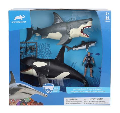 Animal Planet Mega Shark And Orca Playset R Exclusive Toys R Us