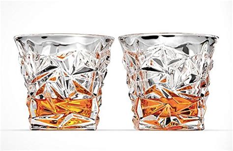 Ashcroft Fine Glassware Diamond Cut Whiskey Scotch Glasses Clear Set Of 2 Home