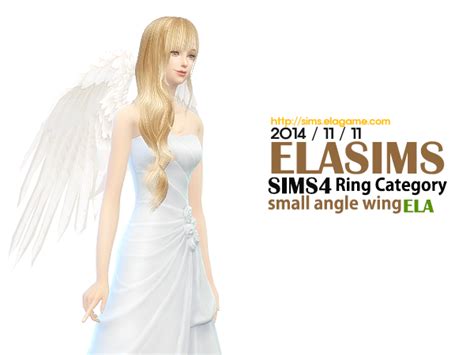 Maygamestudio Sims 4 Angel Wing Small Version Love 4 Cc Finds