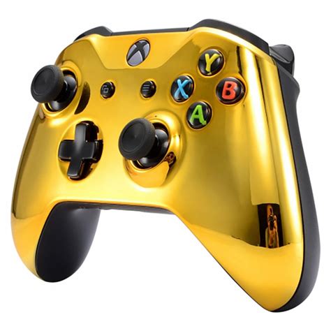Xbox One S Controller Front Faceplate Chrome Series Gold
