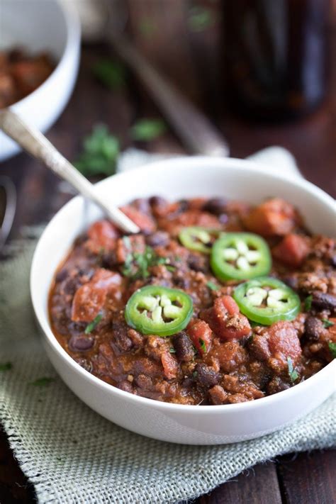 Spicy Black Bean And Sausage Chili Recipe Beans And Sausage