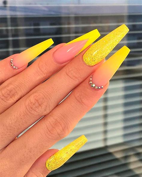 Best Yellow Nail Art Designs For Summer 2019 Stylish Belles Acrylic