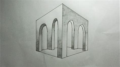 How to Draw an Optical Illusion: Two Point Perspective - Impossible