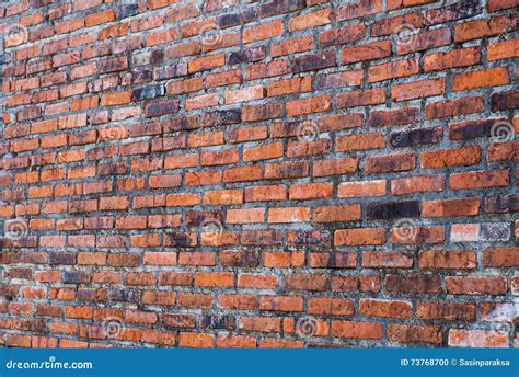 Old Weathered Bricks Wall Perspective View Stock Photo Image Of