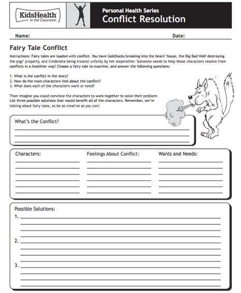 Couples Conflict Resolution Worksheet