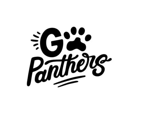 Go Panthers Svg Eps Png Dxf Panthers Svg Panthers Team Svg Etsy