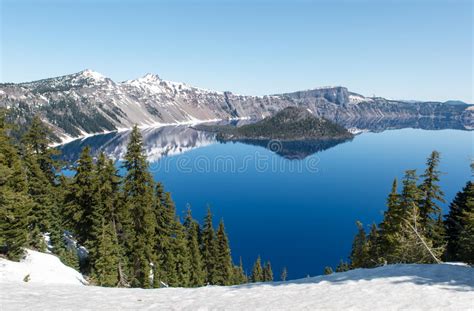 Crater Lake National Park Oregon Stock Image Image Of Clear