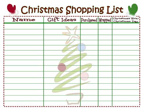 These stores are highly rated and offer something for everyone on your christmas gift list. Christmas Shopping List {Printable} - Mom On Timeout