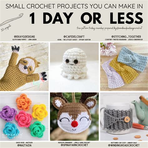 Small Crochet Projects You Can Make In Day Or Less Oombawka Design Crochet