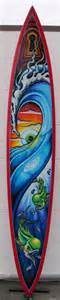 Custom Painted Surfboard Fine Art By Drew Brophy Surfboard Art
