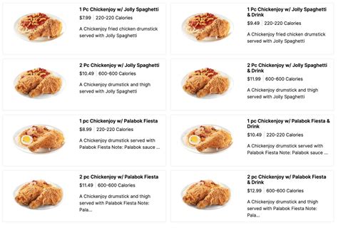 Jollibee Menu With Prices Updated December 2023
