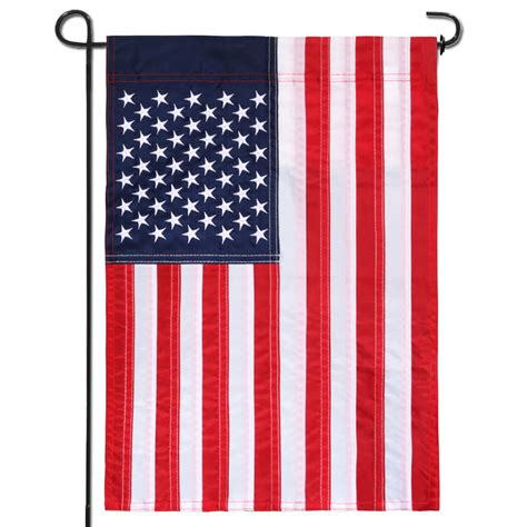 Anley Classic Embroidered Stars Usa Garden Flag American July 4th