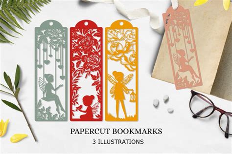 Fairy Bookmarks Layered Bookmarks Design Svg