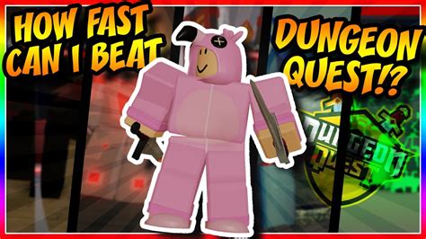 How Fast Can I Beat Dungeon Quest Dungeon Quest Roblox Youtube