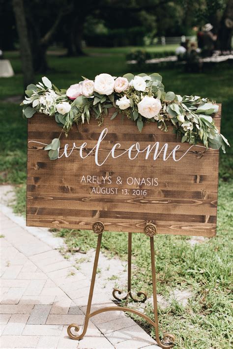 Wedding Welcome Sign Rustic Wood Wedding Sign Sophia Collection In