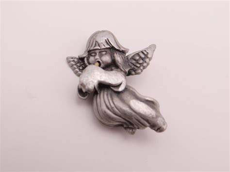 vintage dana pewter angel brooch angel christmas brooch pin angel brooch pretty angel