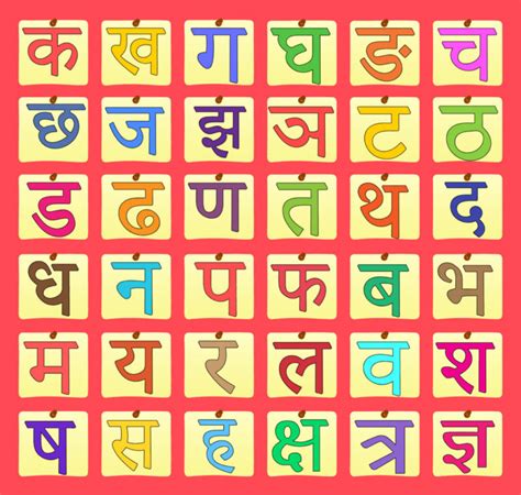 Hindi Alphabet Chart Black And White Photos Alphabet Collections