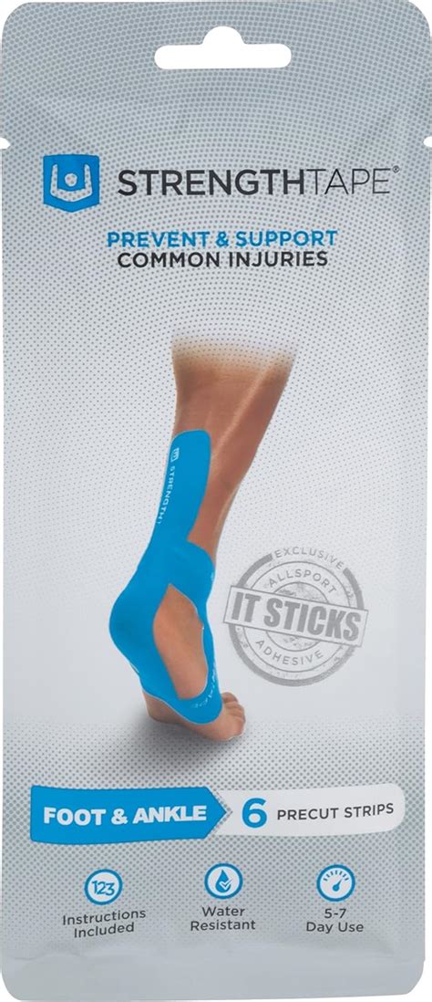 Strengthtape Anklefoot Kinesiology Taping Kit Health