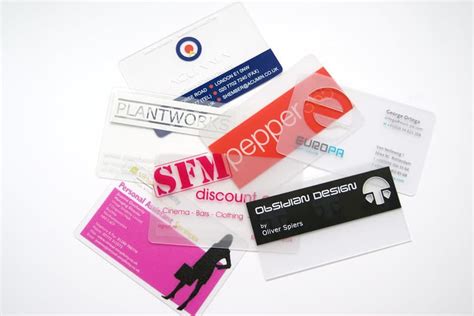 A small, rectangular piece of card or plastic, often with your signature, photograph, or other…. Clear Plastic Cards & Frosted Plastic Cards Printing | Plastic Card Company