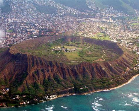Diamond Head Crater From The Skies Photograph By Gwenn Dunlap Fine