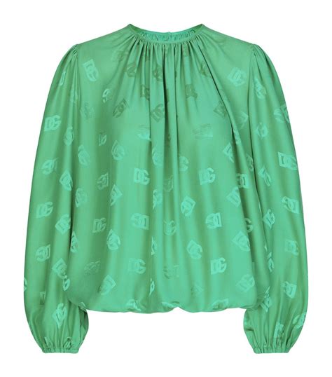 dolce and gabbana multi silk dg blouse harrods uk