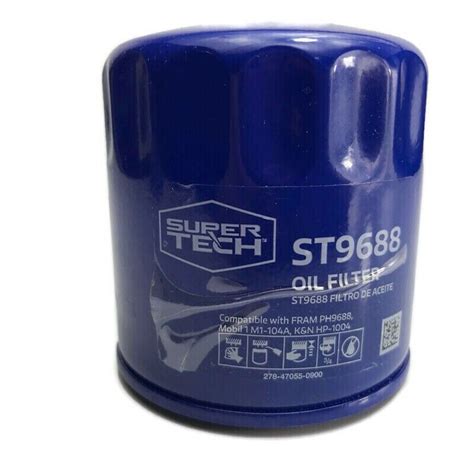 Supertech St9688 Cross Reference Oil Filters Oilfilter