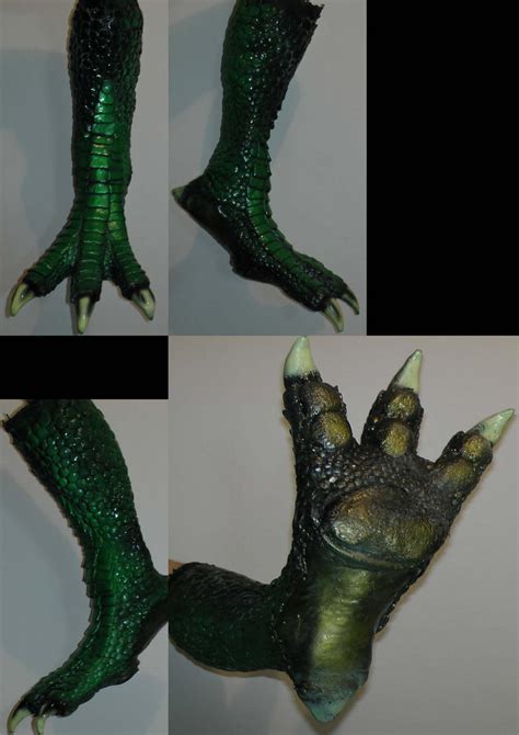 Latex Lizardman 3 Toes Digitigrade Feet By Arooki On Deviantart