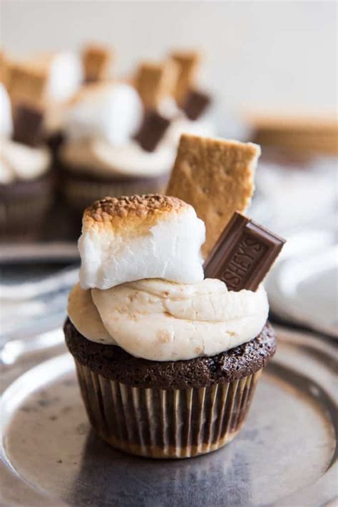 Smores Cupcakes With Graham Cracker Frosting House Of Nash Eats