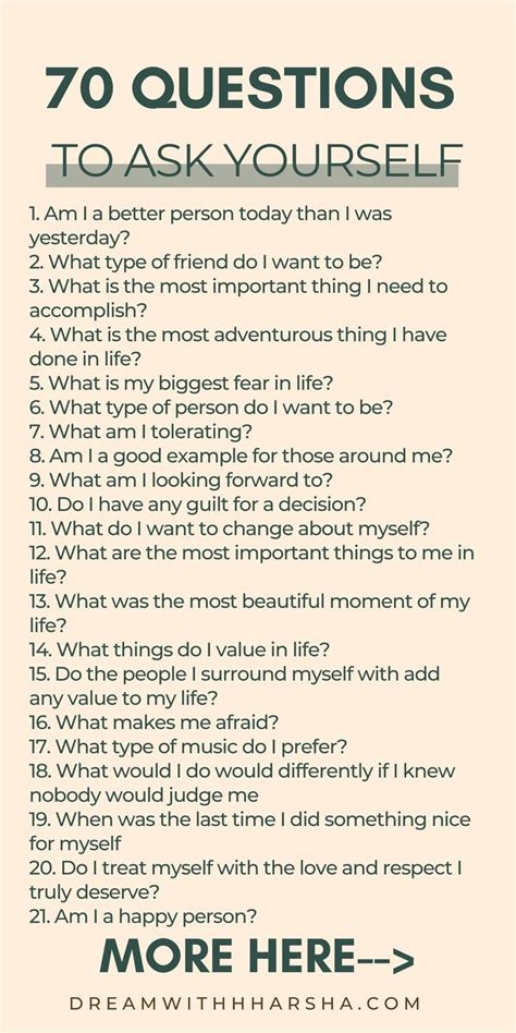 70 Questions About Yourself You Must Ask Yourself For Personal Growth Journal Writing Prompts