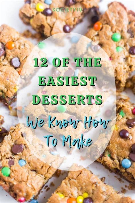 Cookies With M And M On Top And The Words 12 Of The Best Desserts We Know How To Make
