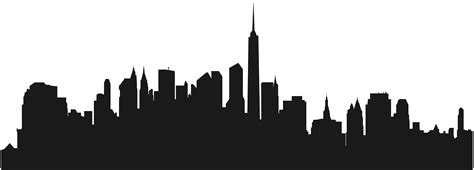 Cities Skylines New York City Silhouette Wall Decal City Buildings