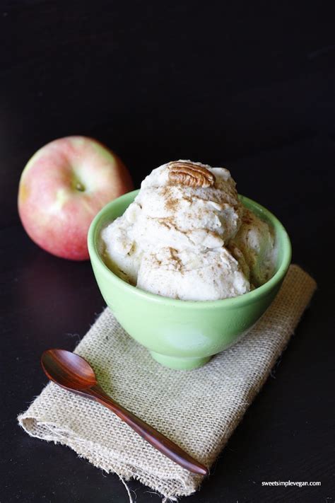 Because then every meal would feel like heaven and you wouldn't have to feel so guilty about it! Vegan Apple Pie Ice Cream (raw, low-fat)