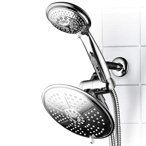 Examples include turbo, pressure shower heads with water saving technology. Dream Spa 38-Spray Hand Shower and Shower Head Combo Kit ...