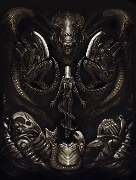 Study For 3d Art Inspired In The Terrifying Universe Of The H R Giger