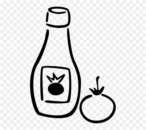 Vector Illustration Of Condiment Ketchup Sauce With Soy Sauce Clipart
