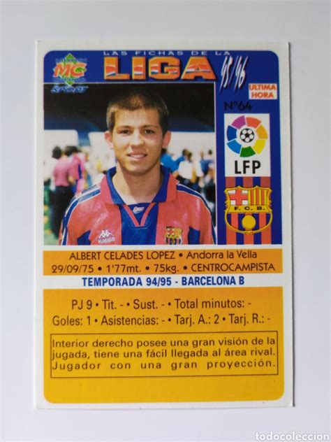 Mundicromo Las Fichas De La Liga 1995 1996 95 9 Comprar Cromos De