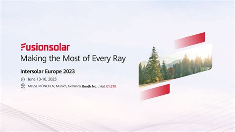 Intersolar Europe 2023 Germany Fusionsolar Huawei Global Solar Website