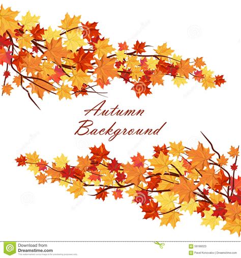 Autumn Frame Stock Vector Illustration Of Beautiful