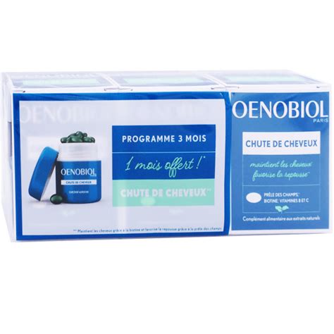 Oenobiol Chute De Cheveux 3x60 Capsules Compléments Alimentaires