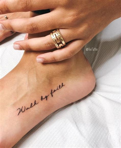 Walk By Faith Foot Tattoos For Women Tattoos For Women Small