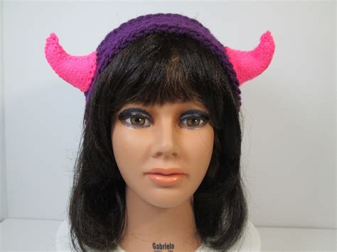 Handmade Hot Pink Horns Devil Horns Halloween Headbands Etsy