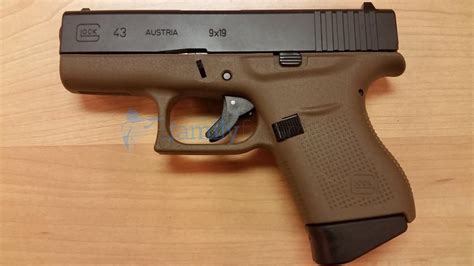 Glock 43 Semi Automatic Safe Action Sub Compact 9mm 339 Od Green