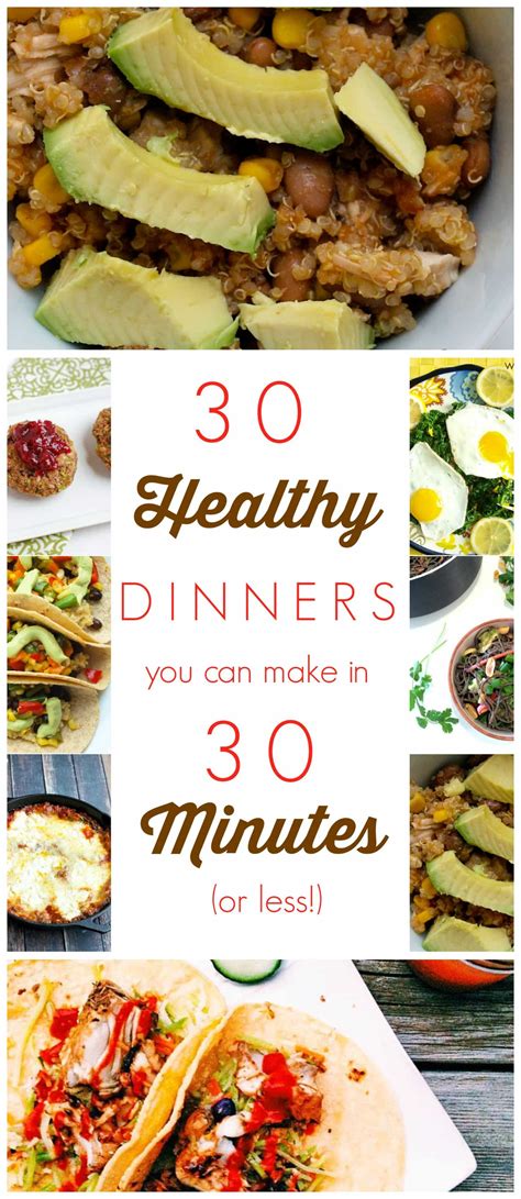 30 Healthy Dinners You Can Make in 30 Minutes (or less ...