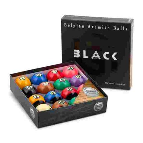 Aramith Tournament Black Pool Ball Set Mit Duramith Technology Kaufen