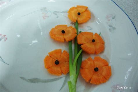 Carrot And Onion Garnish Food Carving Fruit Carving Vegetable