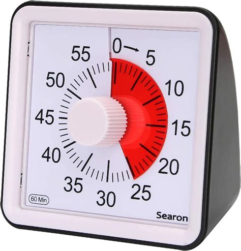 3 Visual Timer Kids Silent 60 Minute Countdown Clock Optional Alarm
