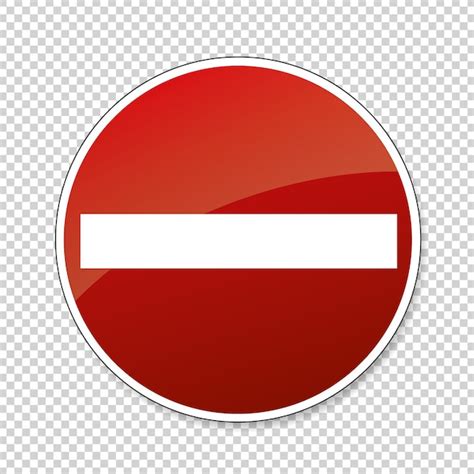Geben Sie Kein Leeres Zeichen Ein Deutsches Verkehrszeichen Warnsymbol
